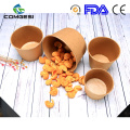 Europe market popular kraft paper soup bowl fried chicken cup fruit cup custom design logo size colour best quality amazon hot